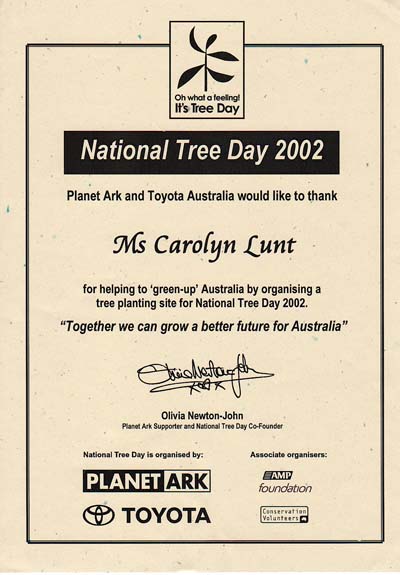 National Tree Day Award